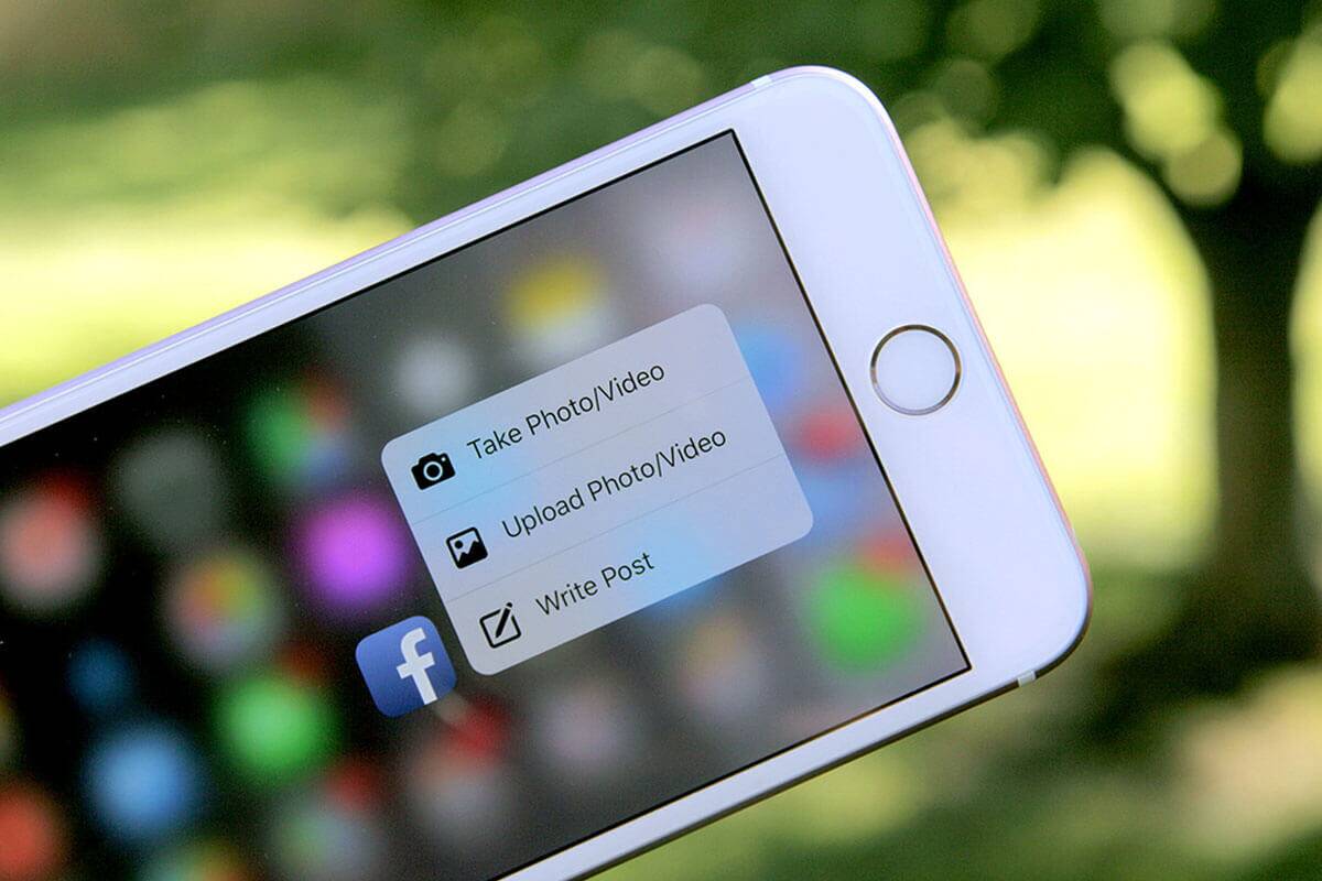Facebook 3D Touch