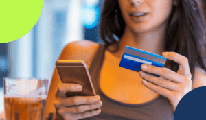 User about to make payment.