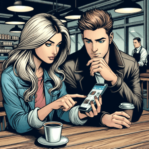 Couple experiencing hick's law.