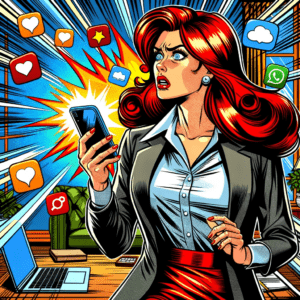 Woman experiencing paradox of choice.