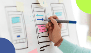 Developer designing an interface.